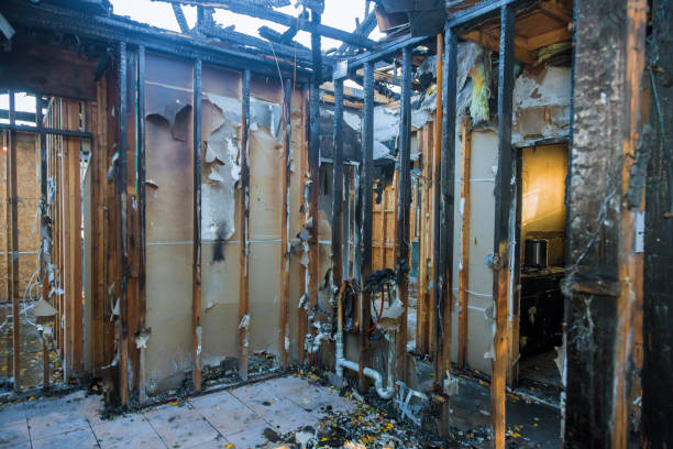 Professional Emergency Fire Damage Restoration technician working in Willingboro, NJ